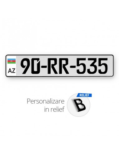 Placa standard Letonia alba (cu...