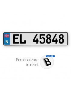Placa standard Norvegia...