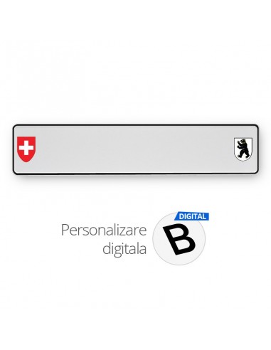 Placa standard Elvetia alba (cu doua...