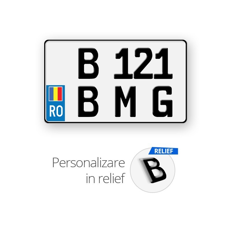 Placa SUV Romania (Steag) relief