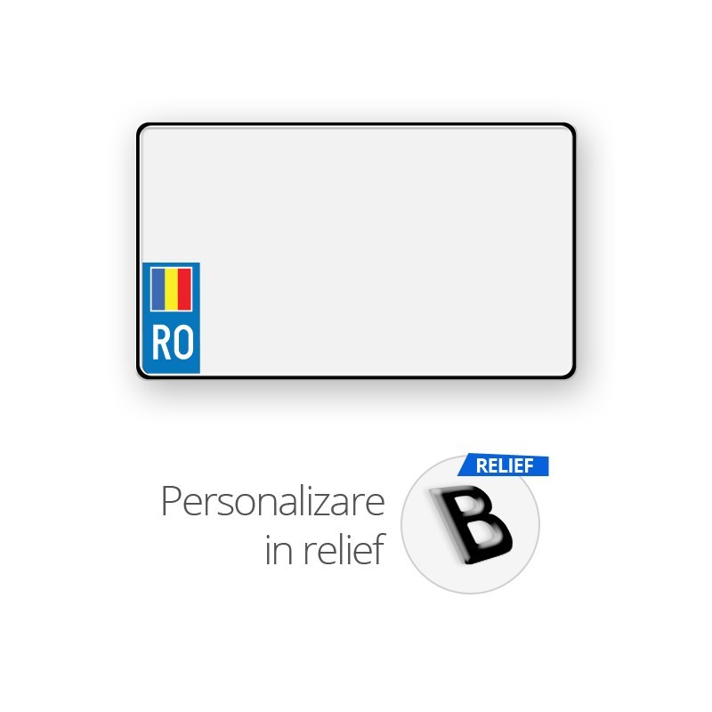 Placa SUV Romania (Steag) relief