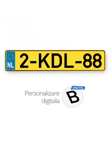 Placa standard Olanda galbena (cu...