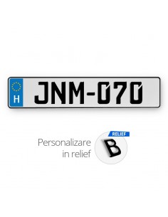 Placa standard Ungaria alba...