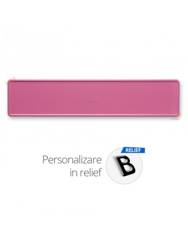 Placa colorata roz deschis