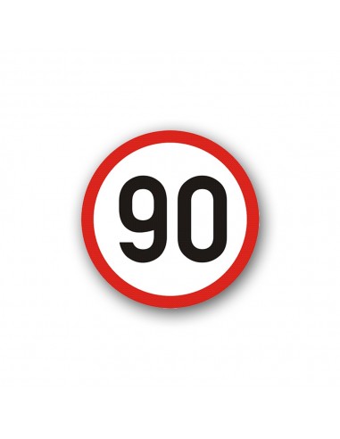 Sticker - limitare viteza 90