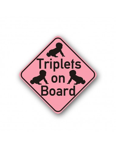 Sticker - triplets on board roz