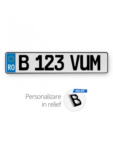 Placa romania (EU) relief