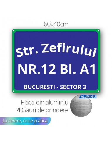 Placa strada model 1 aluminiu...