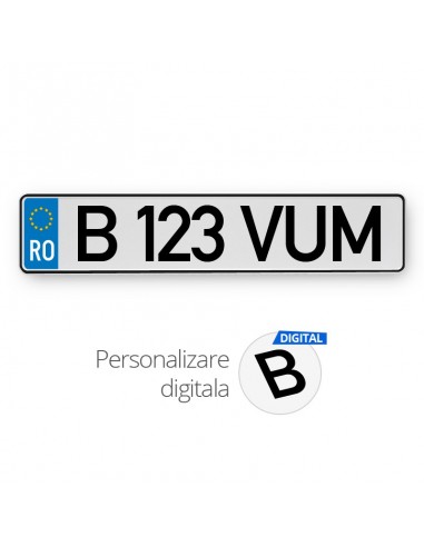 Placa romania (EU) digital