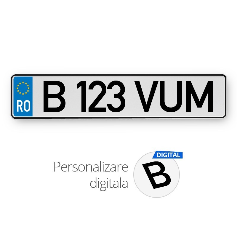 Placa romania (EU) digital