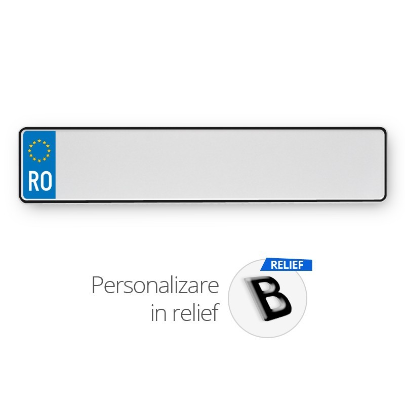 Placa romania (EU) relief