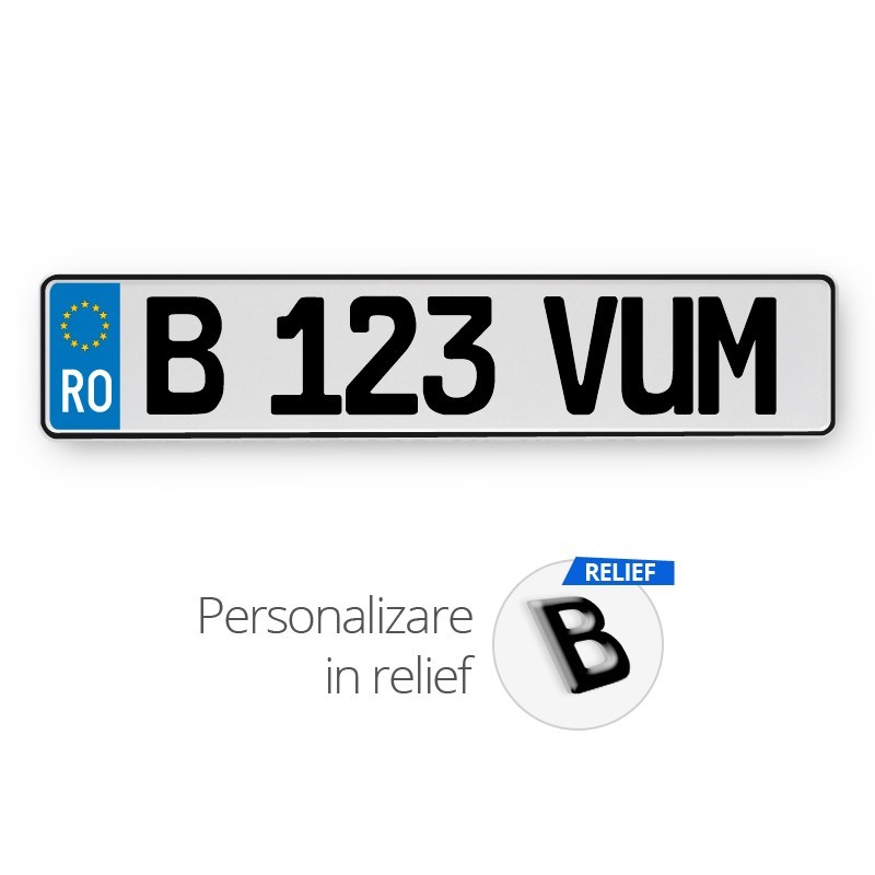 Placa romania (EU) relief