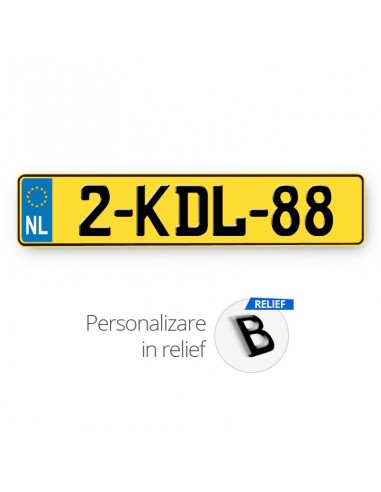 Placa standard Olanda galbena (cu...